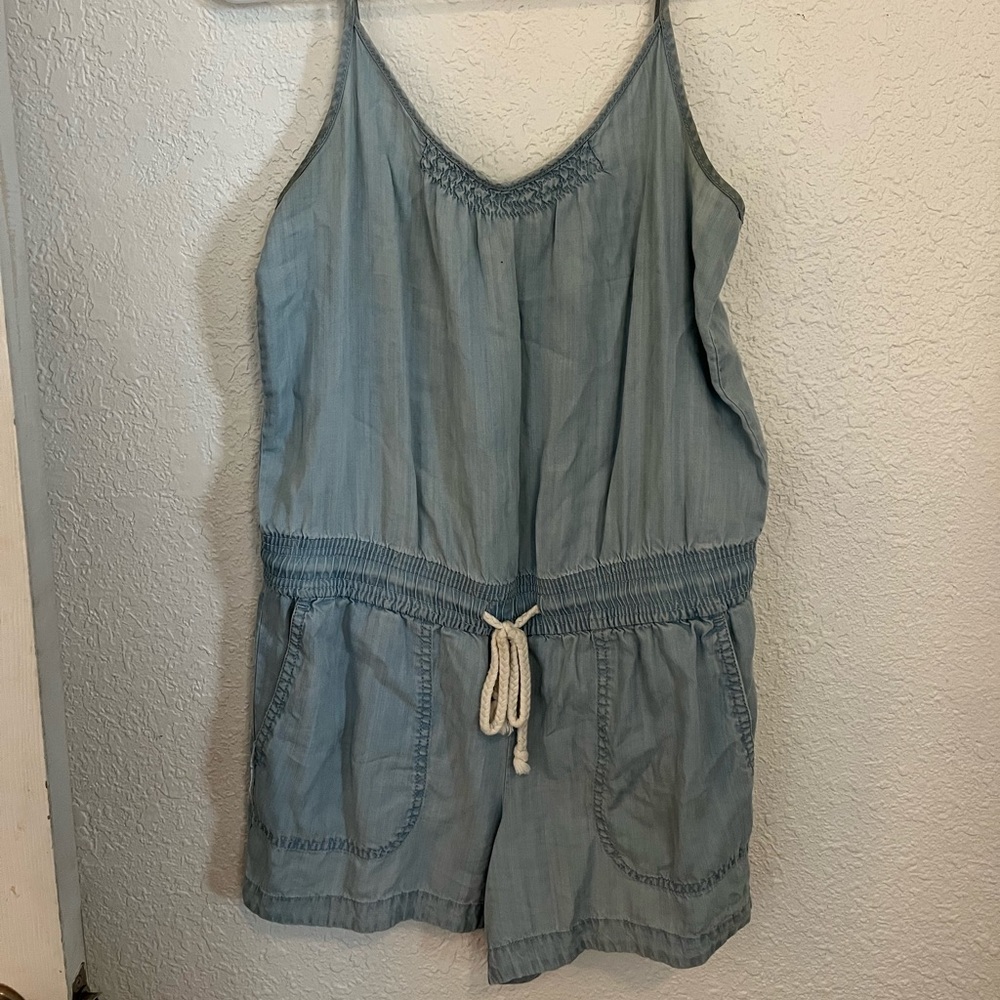 LOFT chambray romper